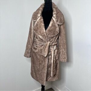 4SI3NNA /Jacket & Coats/ Faux Fur / Size: S / Color:tan ,beige